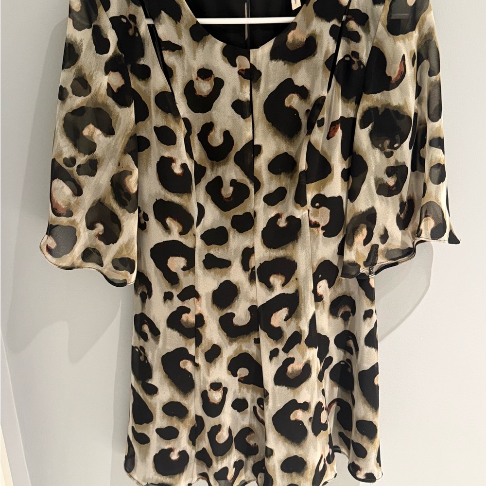 BCBG Leopard Print Romper